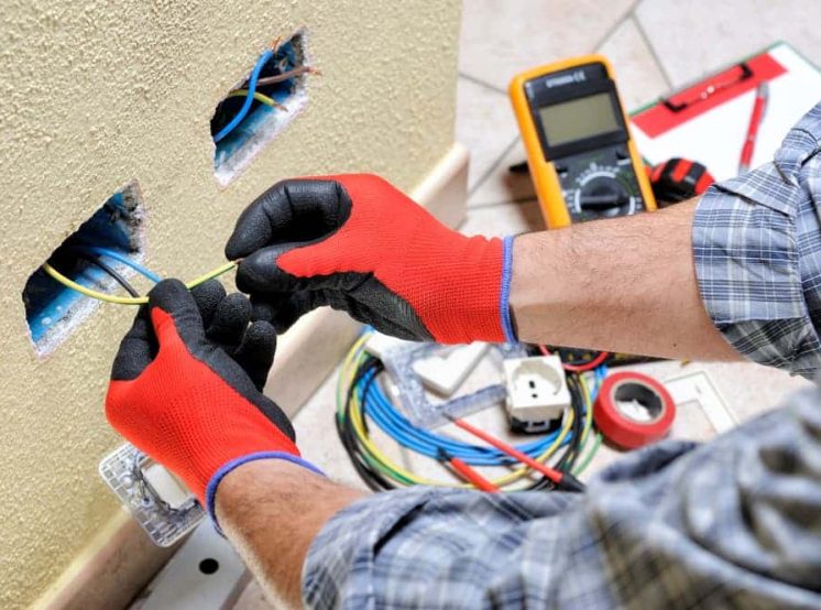 Working on electrical wires — Electrical & Air-Conditioning in Beenleigh, QLD